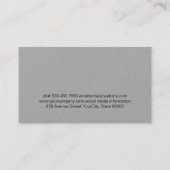 Carte De Visite Ustensiles alimentaires (Dos)