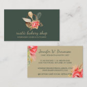 Carte De Visite Ustensiles de boulangerie avec Panier rustique de  (Devant / Derrière)