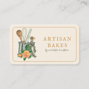 Carte De Visite Ustensiles de boulangerie Boulangerie