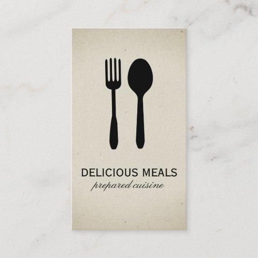 Carte De Visite Ustensiles de cuisine (Devant)