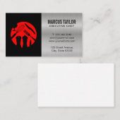 Carte De Visite Ustensiles de cuisine | Métallique (Devant / Derrière)