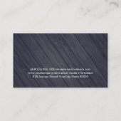 Carte De Visite Ustensiles en bois rustique BBQ Eatery (Dos)