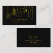 Carte De Visite Ustensiles personnels de approvisionnement de (Devant / Derrière)