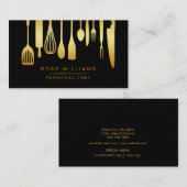 Carte De Visite Ustensiles personnels de approvisionnement de (Devant / Derrière)