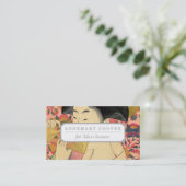 Carte De Visite Utamaro : Kushi (peigne). (Debout devant)