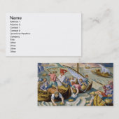 Carte De Visite Utilisant des éponges pour rassembler le naphte de (Devant / Derrière)