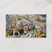 Carte De Visite Utilisant des éponges pour rassembler le naphte de (Dos)