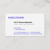 Carte De Visite Utilisation professionnelle claire moderne (Devant)