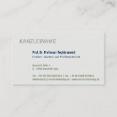 Carte De Visite Utilisation professionnelle claire moderne (Devant)