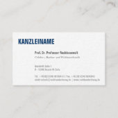 Carte De Visite Utilisation professionnelle claire moderne (Devant)