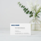 Carte De Visite Utilisation professionnelle claire moderne (Debout devant)