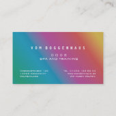 Carte De Visite Utiliser votre propre image arc-en-ciel fantaisie (Dos)