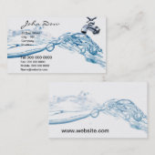 carte de visite v1 de société de tuyauterie (Devant / Derrière)