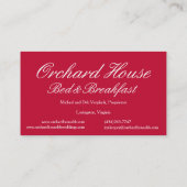 Carte de visite V.2 de maison de verger (Dos)