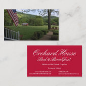 Carte de visite V.2 de maison de verger (Devant / Derrière)