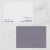 Carte De Visite V blanc (Devant / Derrière)