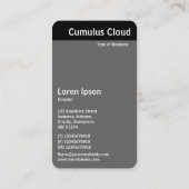 Carte De Visite V En-tête - Nuage Cumulus (Dos)
