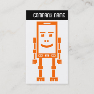 Carte De Visite V En-tête - Robo-Phone - Orange