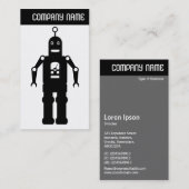Carte De Visite V en-tête - robot amical (Devant / Derrière)