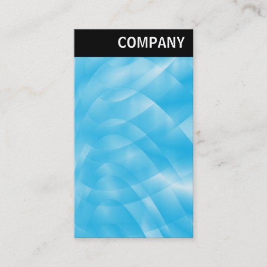 Carte De Visite V Header - Courbes bleues (Devant)