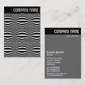 Carte De Visite V Header - Lignes et Sphères 02 (Devant / Derrière)