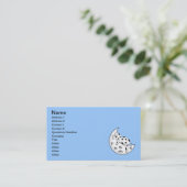Carte De Visite vaca_fr_la_luna_Vector_Clipart (Debout devant)
