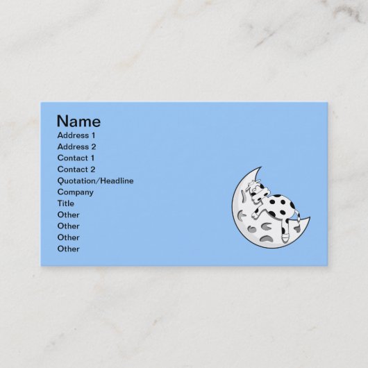 Carte De Visite vaca_fr_la_luna_Vector_Clipart (Devant)