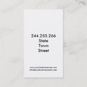 Carte De Visite Vacances de vacances de mouche de bagage d'agence (Dos)