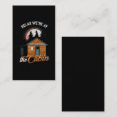 Carte De Visite Vacances en forêt Cabine en plein air (Devant / Derrière)