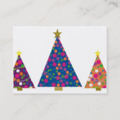 Carte De Visite Vacances extérieures et intérieures décorant (Dos)