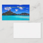 Carte De Visite Vacances sur l'île Pittoresque de Bora Bora (Devant / Derrière)