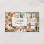 Carte De Visite Vacation Rental Beach House QR Code Business Card (Devant)