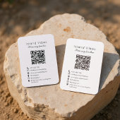 Carte De Visite Vacation Rental Guest House Photo QR Code