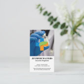 Carte De Visite Vaccin | Logo de médecine (Debout devant)