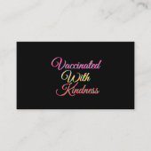 Carte De Visite Vacciné Avec Aimant De Douceur (Devant)