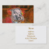 CARTE DE VISITE VACHE (Devant / Derrière)