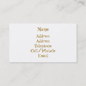 CARTE DE VISITE VACHE (Dos)