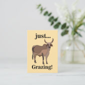 Carte De Visite Vache animale zébu (Debout devant)