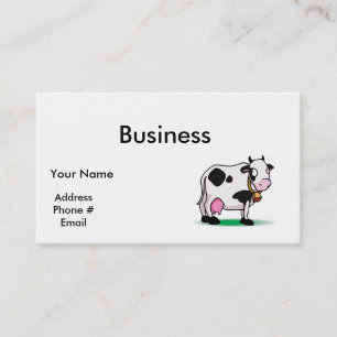 Carte De Visite Vache calme mignonne