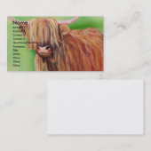 Carte De Visite Vache des montagnes (Devant / Derrière)
