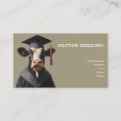 Carte De Visite Vache diplômée (Devant)