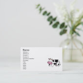 Carte De Visite Vache laitière mignonne (Debout devant)