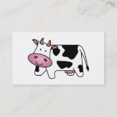 Carte De Visite Vache laitière mignonne (Dos)
