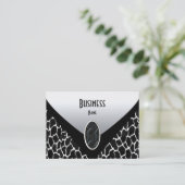 Carte de visite vache noire et blanche Sac (Debout devant)