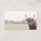 Carte De Visite vache rustique pays style vintage (Dos)