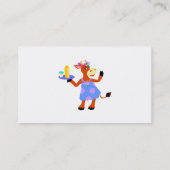 Carte De Visite Vache Serveuse Mignonne (Dos)