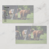 Carte De Visite Vaches (Devant / Derrière)