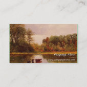 Carte De Visite Vaches Dans Un Paysage D'abreuvage Albert Bierstad (Dos)