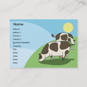 Carte De Visite Vaches - potelées