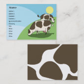 Carte De Visite Vaches - potelées (Devant / Derrière)
